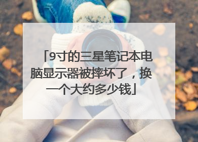 9寸的三星笔记本电脑显示器被摔坏了,换一个大约多少钱