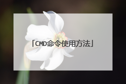 CMD命令使用方法