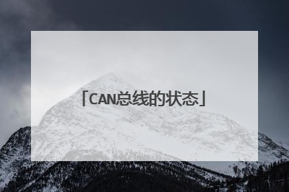 CAN总线的状态