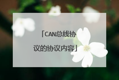CAN总线协议的协议内容