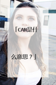 CAN是什么意思？