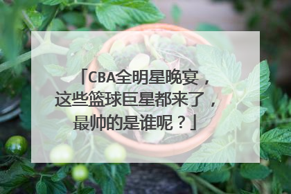 CBA全明星晚宴，这些篮球巨星都来了，最帅的是谁呢？