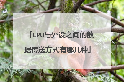 CPU与外设之间的数据传送方式有哪几种