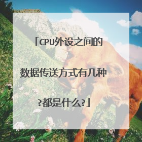 CPU外设之间的数据传送方式有几种?都是什么?
