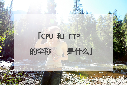 CPU 和 FTP 的全称````是什么