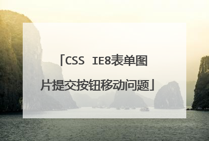 CSS IE8表单图片提交按钮移动问题