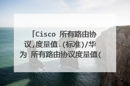 Cisco 所有路由协议,度量值.(标准)/华为 所有路由协议度量值(标准). 要真正的参数,打酱油的绕行.