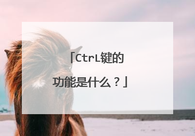 CtrL键的功能是什么？