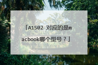 A1502 对应的是macbook哪个型号？