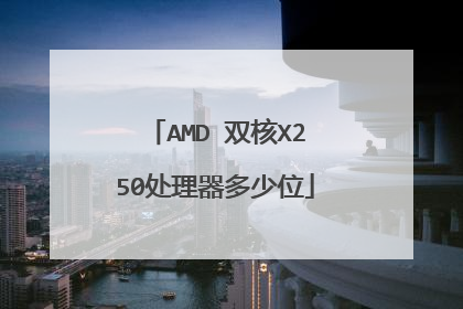 AMD 双核X250处理器多少位