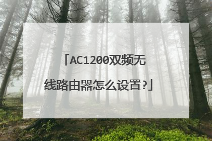 AC1200双频无线路由器怎么设置?