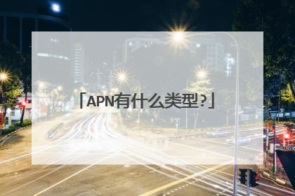 APN有什么类型?