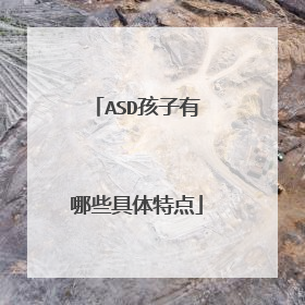 ASD孩子有哪些具体特点