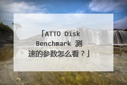 ATTO Disk Benchmark 测速的参数怎么看？