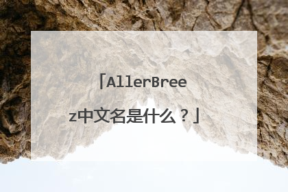 AllerBreez中文名是什么？