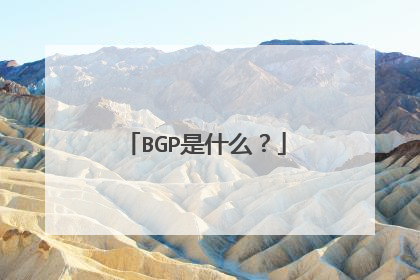 BGP是什么？