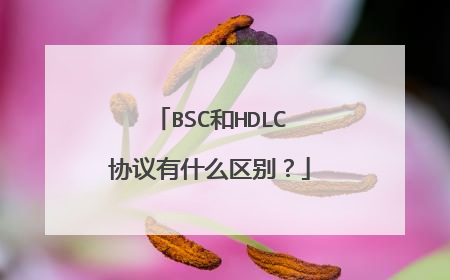 BSC和HDLC协议有什么区别？