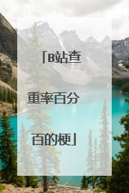 B站查重率百分百的梗