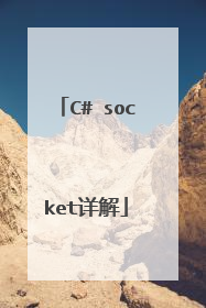 C# socket详解