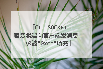 C++ SOCKET 服务器端向客户端发消息 �被