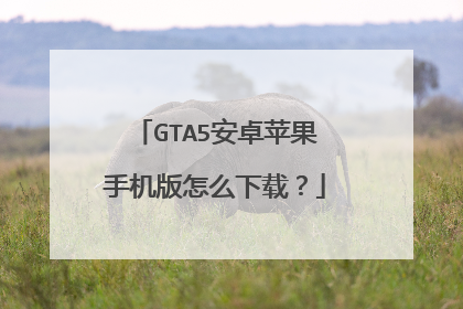 GTA5安卓苹果手机版怎么下载？