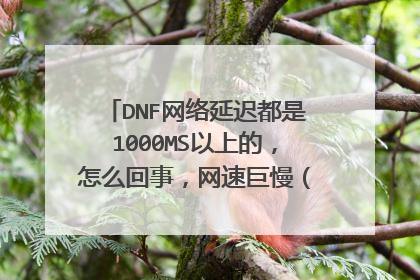 DNF网络延迟都是1000MS以上的，怎么回事，网速巨慢（没有人工用同一个宽带号的情况下）