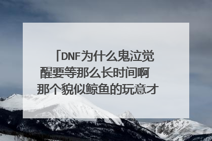DNF为什么鬼泣觉醒要等那么长时间啊 那个貌似鲸鱼的玩意才出来??!!