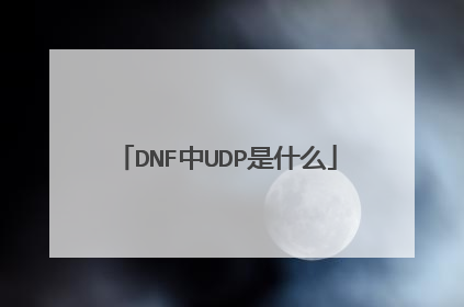 DNF中UDP是什么