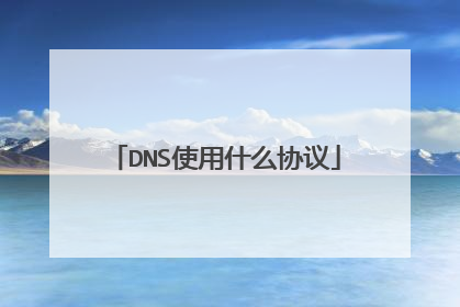 DNS使用什么协议