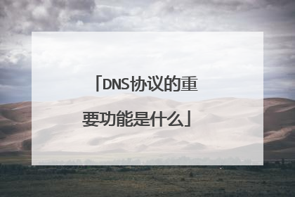 DNS协议的重要功能是什么