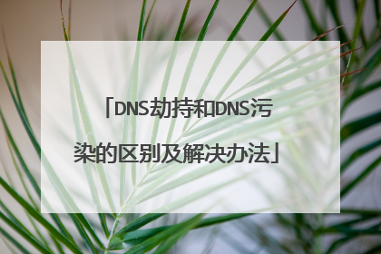 DNS劫持和DNS污染的区别及解决办法