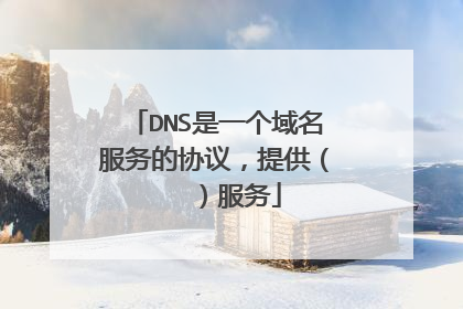 DNS是一个域名服务的协议,提供( )服务