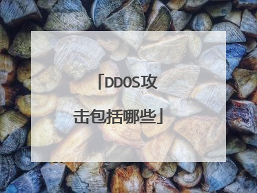 DDOS攻击包括哪些