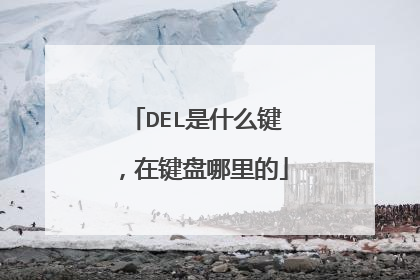 DEL是什么键,在键盘哪里的