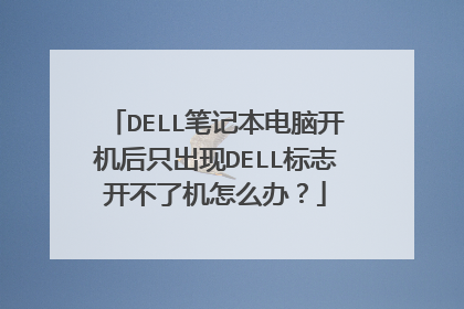 DELL笔记本电脑开机后只出现DELL标志开不了机怎么办?