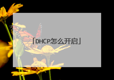 DHCP怎么开启