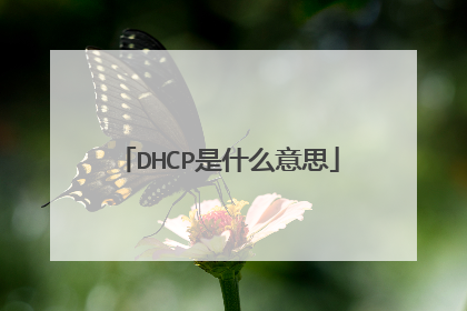DHCP是什么意思