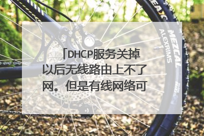 DHCP服务关掉以后无线路由上不了网。但是有线网络可以上，怎么回事啊