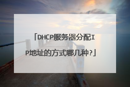 DHCP服务器分配IP地址的方式哪几种?