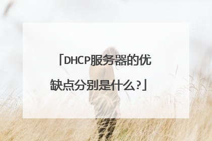 DHCP服务器的优缺点分别是什么?