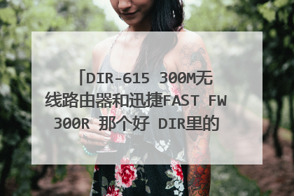 DIR-615 300M无线路由器和迅捷FAST FW300R 那个好 DIR里的网络协议什么意思 懂的