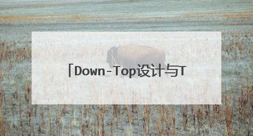 Down-Top设计与Top-Down设计的区别