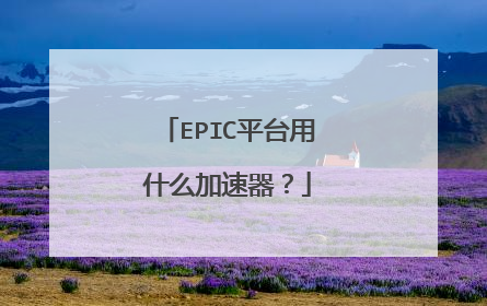 EPIC平台用什么加速器？