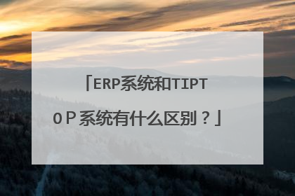 ERP系统和TIPTOＰ系统有什么区别？
