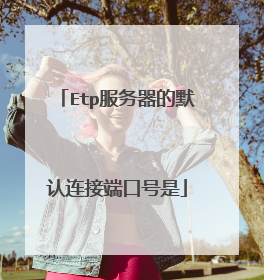 Etp服务器的默认连接端口号是