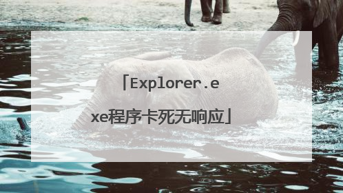 Explorer.exe程序卡死无响应