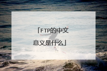 FTP的中文意义是什么