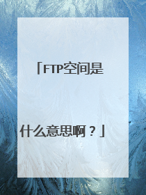 FTP空间是什么意思啊?