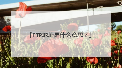 FTP地址是什么意思?
