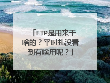 FTP是用来干啥的?平时扎没看到有啥用呢?